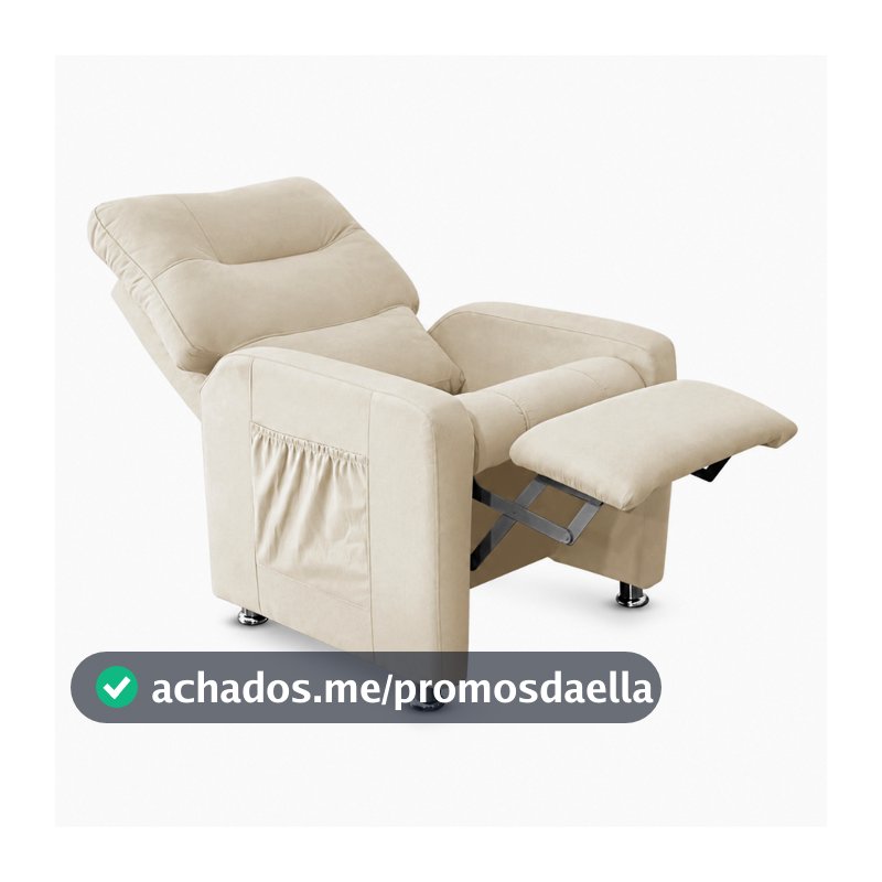 Poltrona do Papai Reclinável Conforto Premium para Estética Tecido Suede - Meu Lar Decorações