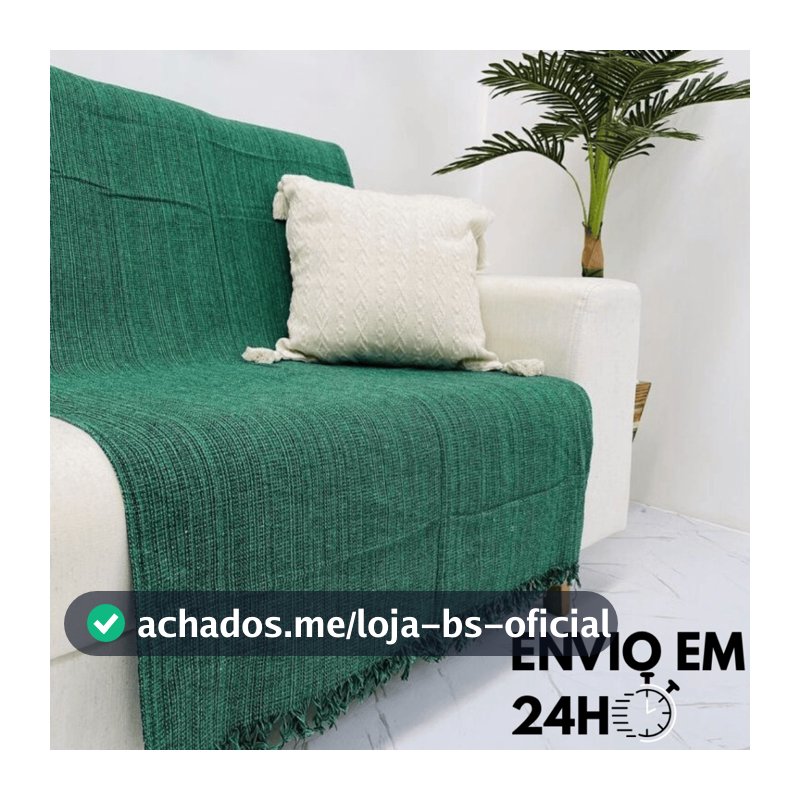 Manta Para Sofá ou Cama Luxo Gigante 210x120 Tipo Capa de Sofá Protetora 100% Algodão Decorativa