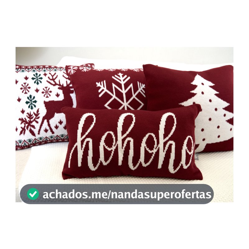 Kit 4 Capas Almofadas Natalina Decoração Natal - 40084