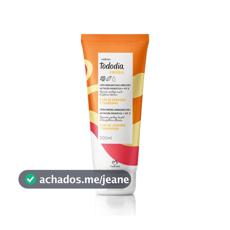 Creme Corporal 2 em 1 Natura Tododia Energia 200ml