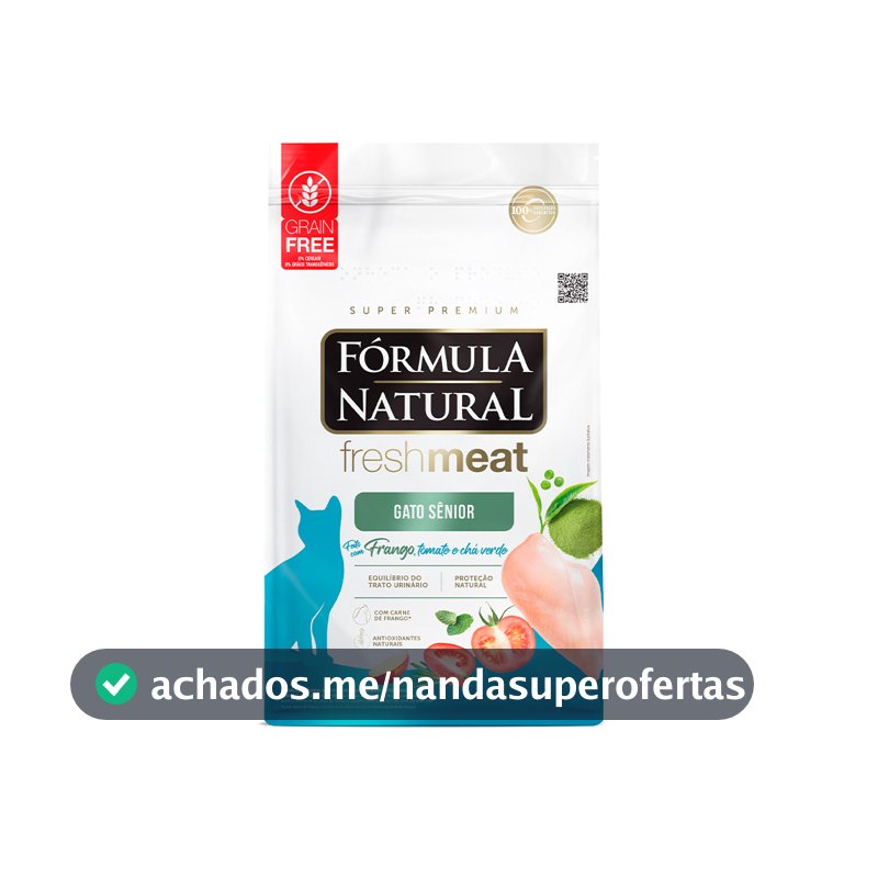 FORMULA NATURAL FRESH MEAT GATO SENIOR 7+ FRANGO 10,1KG