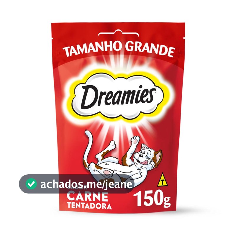 Petisco Carne Tentadora Gatos Adultos 150g Dreamies