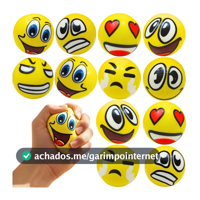 Kit 12 Squishy Bola Bolinha Anti Stress Massagem Fisioterapia Terapêutica Brinquedo P Apertar Espuma
