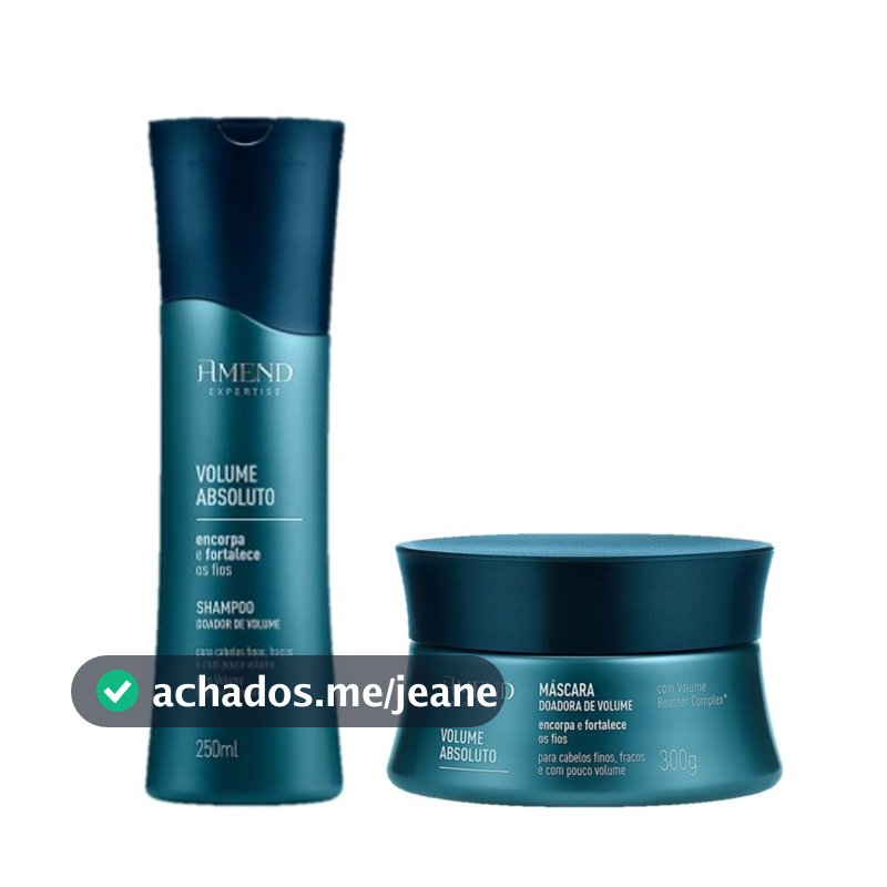 Amend KIT Volume Absoluto Shampoo 250ml + Máscara 300g