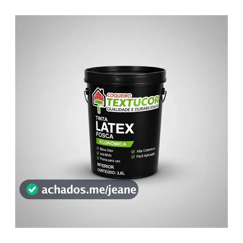 Textucor Econômica Látex Fácil Aplicação 3.6l Anti Mofo Branco