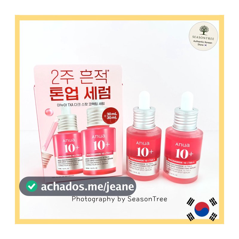 [Anua] Niacinamida 10 % + TXA 4 Soro Para Manchas Escuras 30ml/Conjunto De Recarga