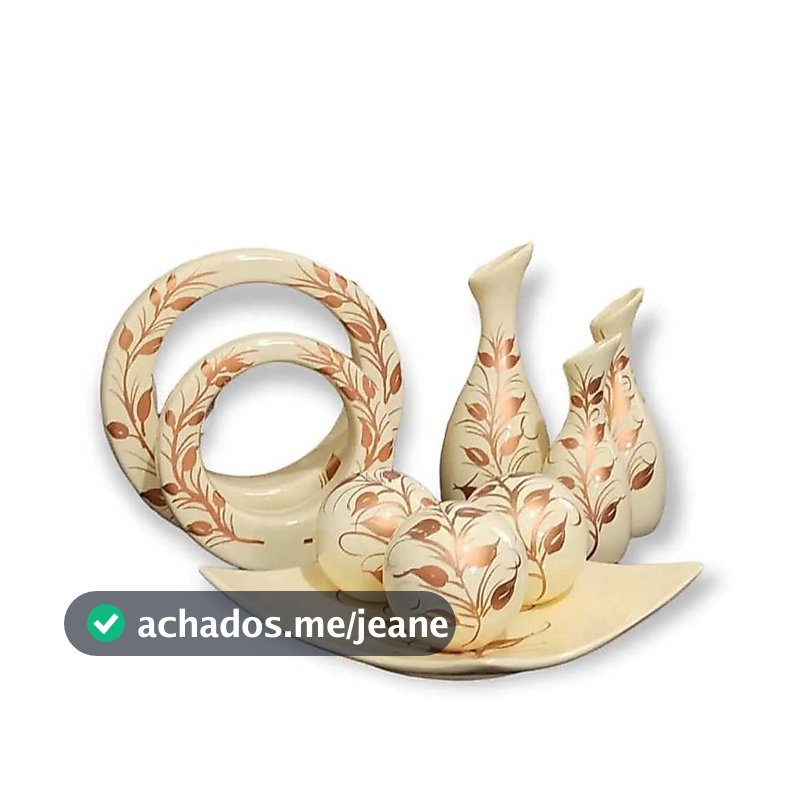 Jogo Completo De Vasos Decorativa Para Sala/Quarto Luxo Ceramica