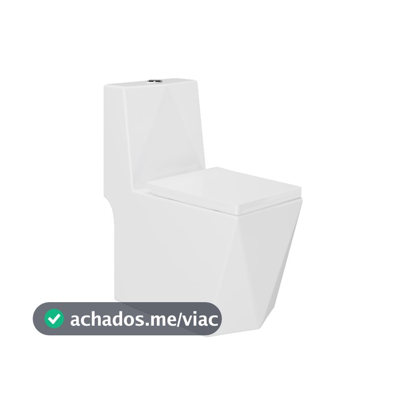 Vaso Sanitário Monobloco Cerâmica Modelo Diamante - VAB0005 Tubrax
