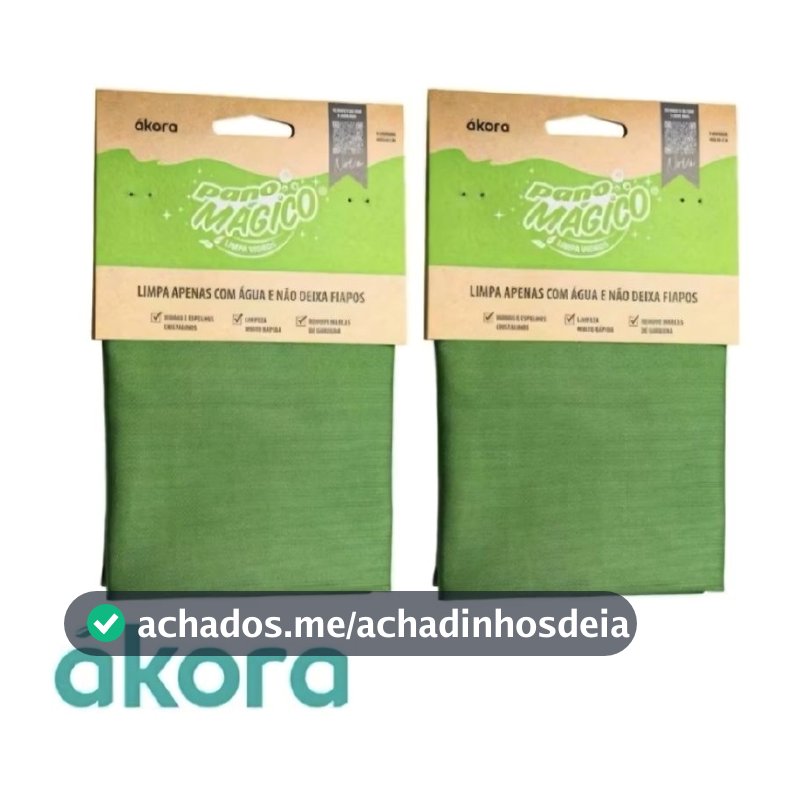 Pano Mágico Limpa Vidros ákora Microfibra Sem Fiapos Espelho Box Janelas todos tipos de vidros