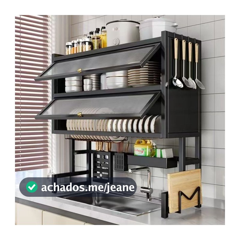 85cm Escorredor De Louça Suspenso Boutique   Kitchen Rack Aço Inoxidável Organizador Louça  Qualidade Pra Cozinha
