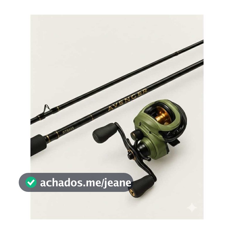 Conjunto Marine Sports Carretilha Avenger 11000  + Vara Avenger 1,73 12-17lbs