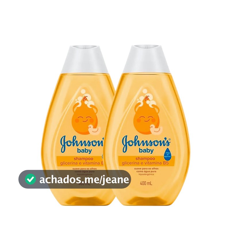 Kit Johnson's Baby Shampoo 400ml - 2 Unidades