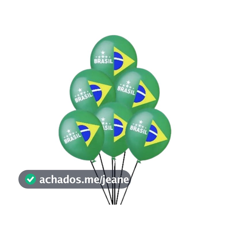 Bexiga Balão Temático Brasil N°11 C/25 Unidades Festa Decoração Copa do Mundo Futebol Top