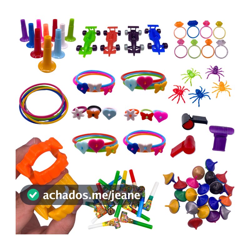 Kit 300 Mini Brinquedos Criança Aniversário Festa Sacolinha Saquinho Surpresa Natal Junina Atacado
