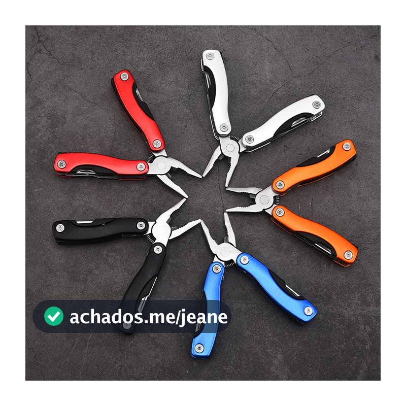 Alicate Canivete Multifuncional Inox - Ferramenta Multiuso para Casa e Camping