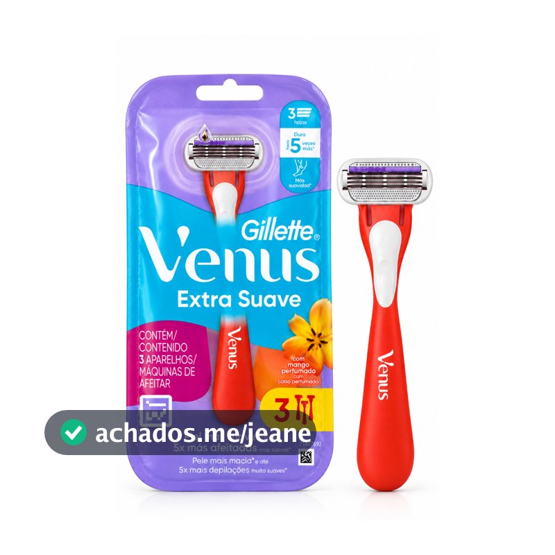 Aparelho de Depilação Gillette Venus Tropical com 3 Unidades Preço Especial 1.0