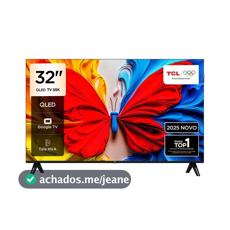 Smart TV 32" QLED TCL 32S5K Full HD - Preto