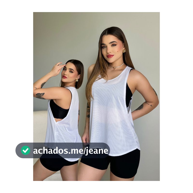 Blusas Dry Fit Feminina Regata Tapa Bumbum Tule Top Cropped Treino Vesti Legging