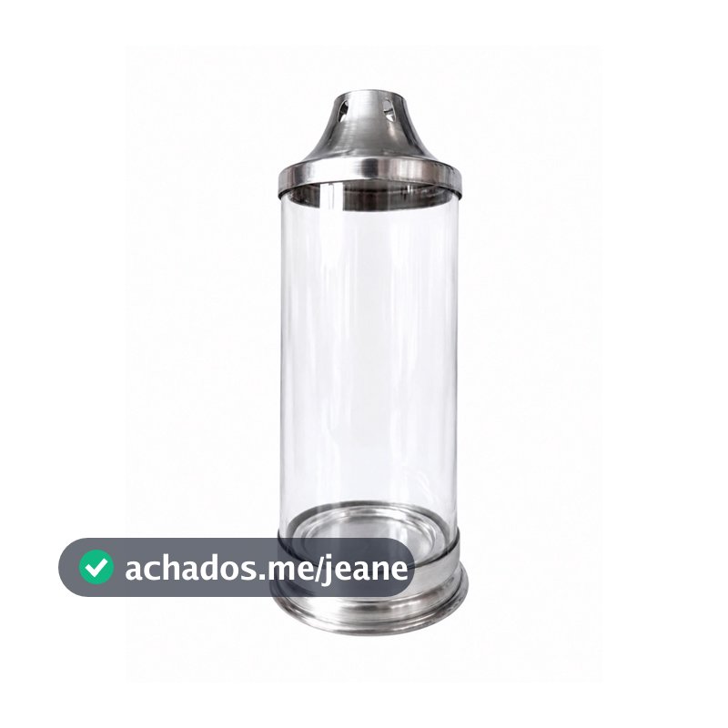 COPO CÔNICO PARA VELAS DE SETE DIAS COM VIDRO PROTETOR DE CHAMAS ( PROMOÇÃO )