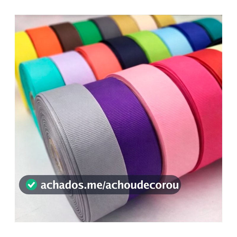 Fita de Gorgurão Lisa Nº 5 (22mm) – Rolo com 10 ou 20 Metros