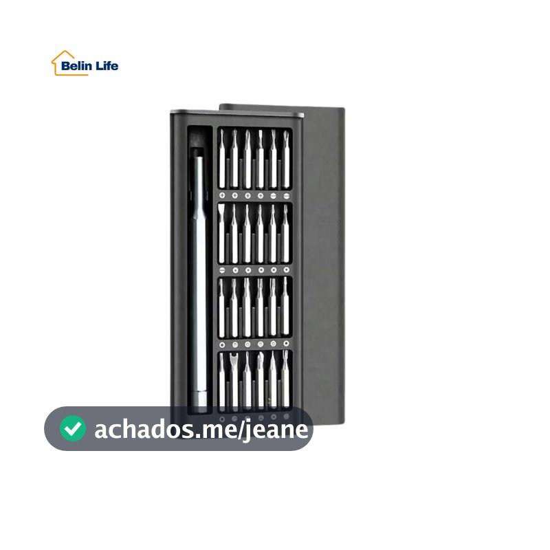 Kit De Chave De Fenda Magnética Multifuncional 24pcs
