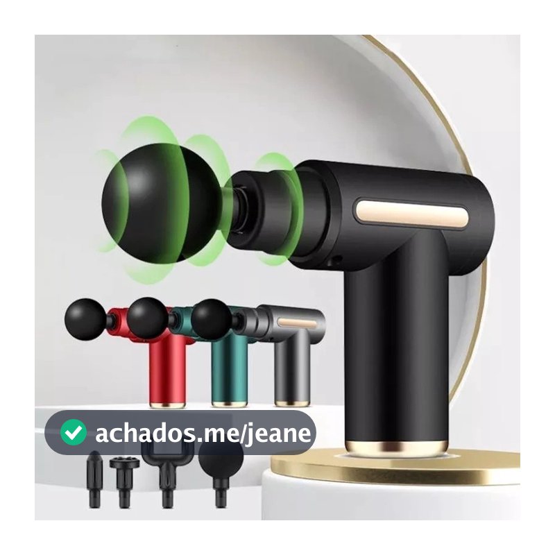 Pistola de massagem elétrica, massageador de tecidos profundos