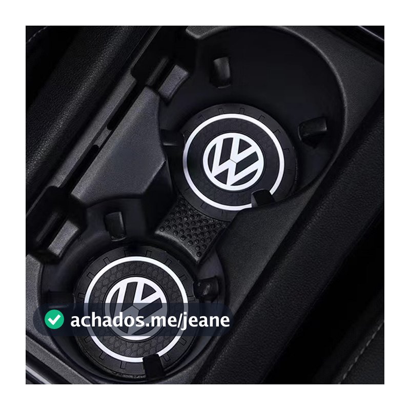 1/2pcs Logotipo Do Carro Silicone Antiderrapante Acessórios Para Bases De Água À Prova D'água VW POLO CC Tiguan Golf Passat Touran Bora B5 Jetta Beetle MK7 MK5 Touareg