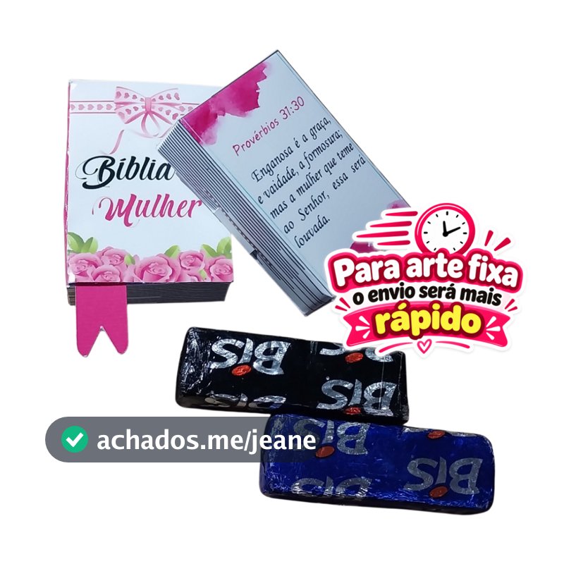 Mini Bíblia da Mulher Laço Rosa 15, 30 ou 60 Un | Lembrancinha para Culto Feminino e Congresso - Cod. Bmlr