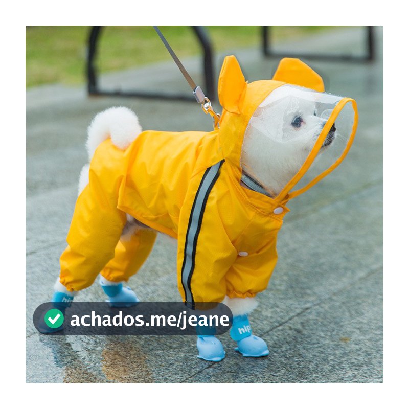 Capa de chuva para cachorro Capa De Chuva À Prova De Vento Para Cachorros capa de chuva de cachorro/Cães/Pets