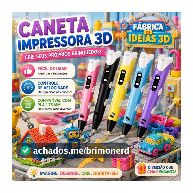 Caneta 3D Impressora 3D Brinquedo Educativo Infantil PLA LCD DIY Desenho 3D Presente Para Meninos Meninas