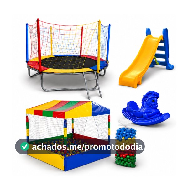 Kit Cama Elástica 2,30 Piscina De Bolinhas 1,50m 500 Bolinhas Escorregador Médio Gangorra 1 Lugar