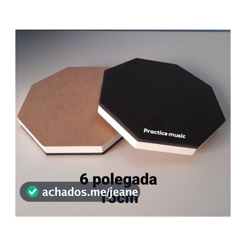 1 Pad De Estudo treino 6" 15cm Práticavel De Bateria