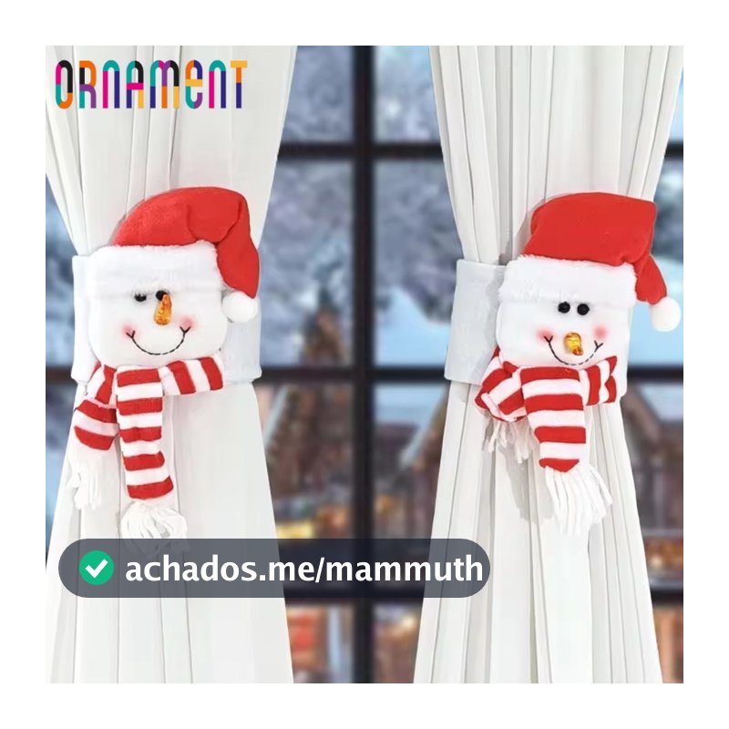 1 peça De Clipes De Fivela De Cortina De Natal | Sem Design De Clipe De Broca 4 Estilos Pinguins Papai Noel Boneco De