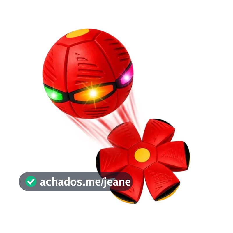 Bola Voadora Mágica Interativa Disco Voador Brinquedo para Cachorro Gato e Criança Pet Prime