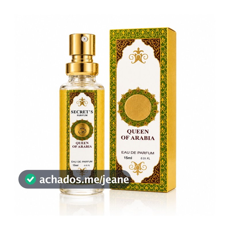 Perfume Queen Of Arabia 15ml Secret´s Parfum - Longa Fixação, De Bolsa, Luxo, Feminino Envolvente