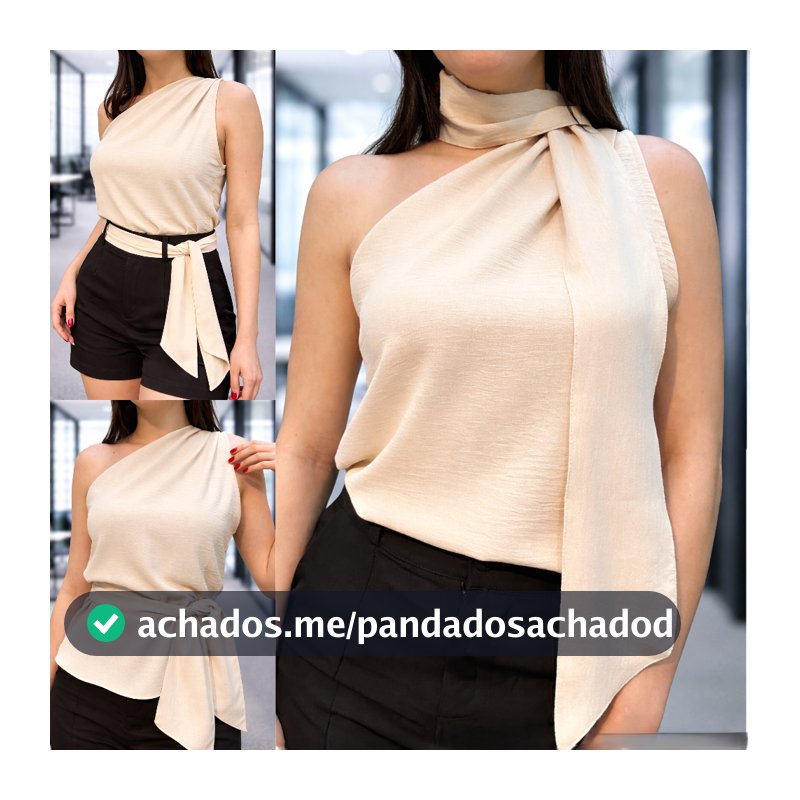 Blusa Duna um ombro só com faixa Chique várias formas de usar Tamanho M ao G3  Elegante verão Moda Feminina plus size