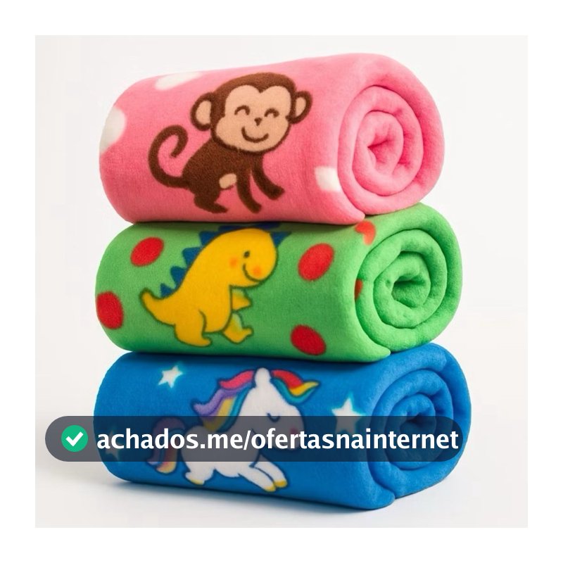 Kit 3 Manta Cobertor Pet  Cachorro Gato super macia Mantinha 100x90cm  grande Quente Sortido Coberta