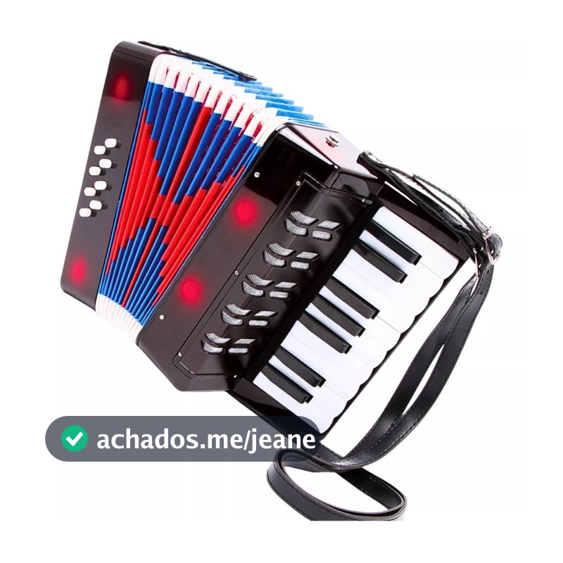 Sanfona Acordeon instrumento musical infantil aprendizagem