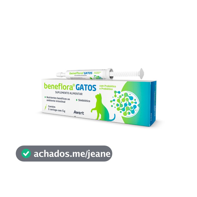 Avert Beneflora Pasta 5g Gatos Suplemento Probiótico