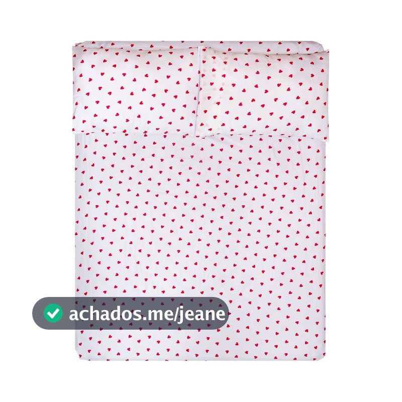 Jogo de lençol 3 Peças estampado Casal padrão com elastico 180 fios Basic