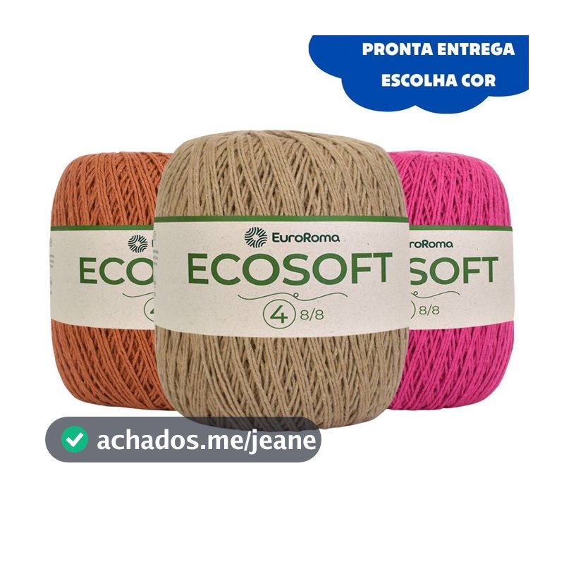 Barbante EuroRoma Ecosoft Número 4 - 300g / 483 metros - Fio Macio