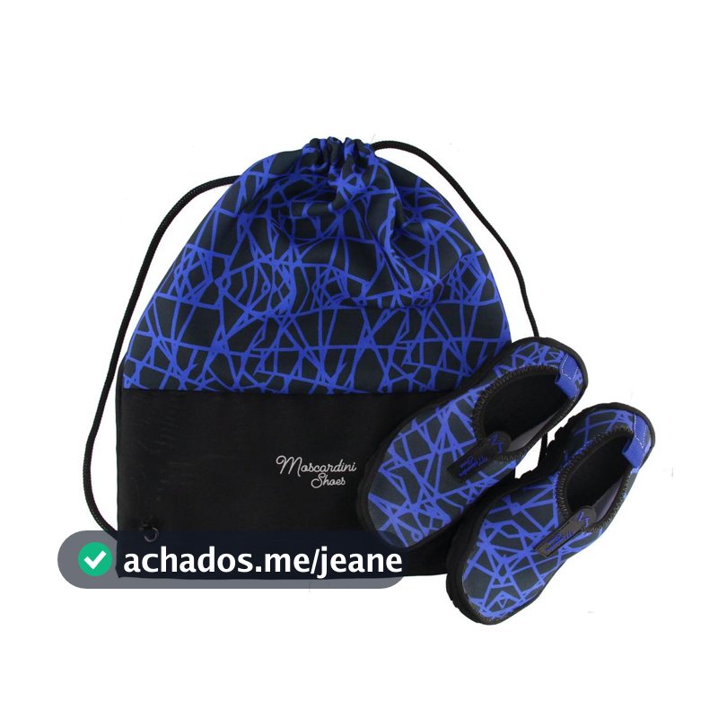 Kit Sapatilha + Mochila Náutica Híbrida Neoprene Aquática Praia Pesca Rios Super confortavel