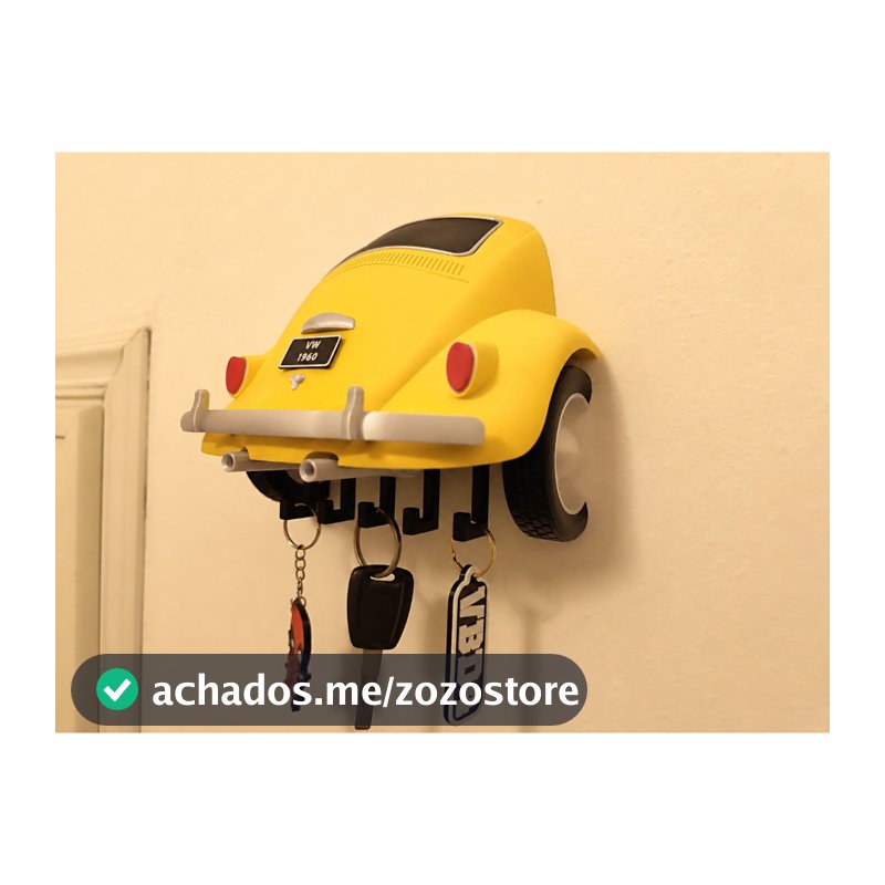 Porta-chaves Vw Fusca 1960 Clássico Decoração Garagem bar gamer