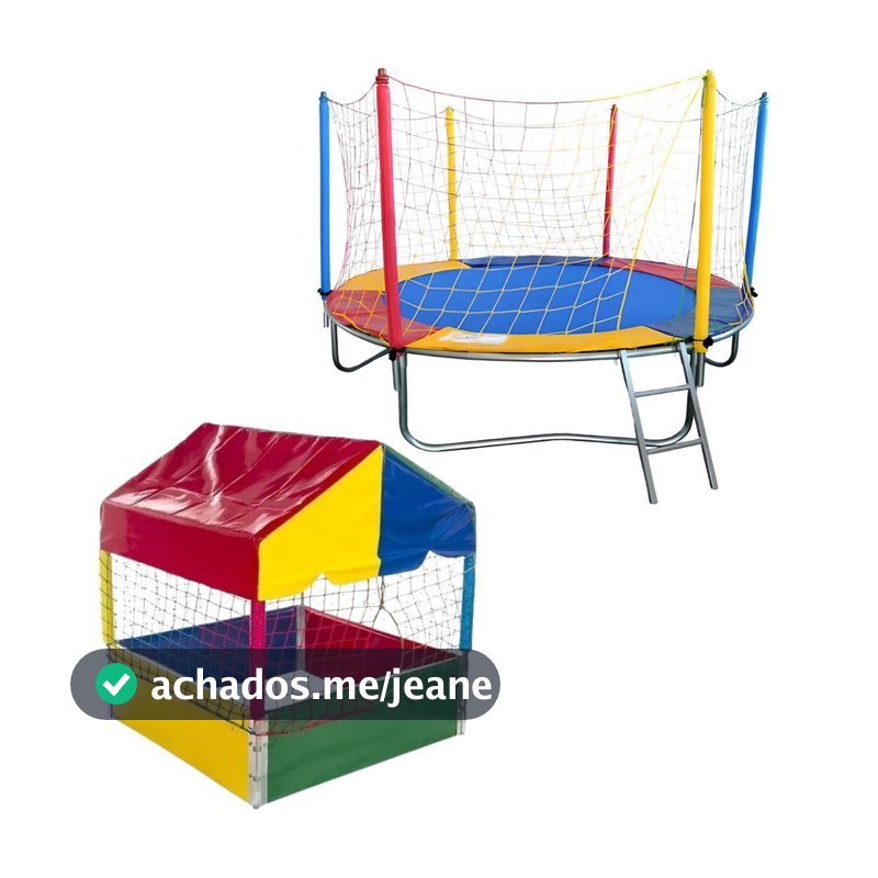 Kit Cama Elástica Pula Pula 2,30m + Piscina De Bolinhas 1,00m Infantil Playground