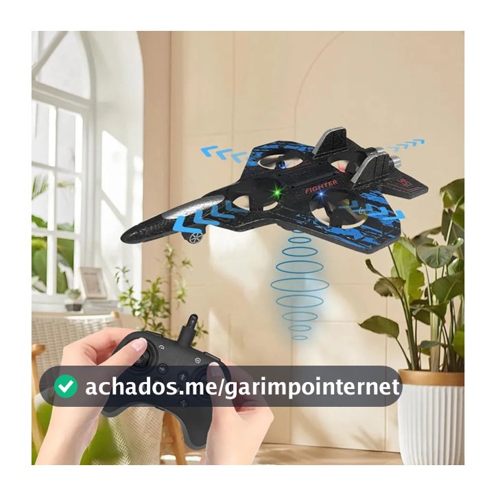 Brinquedo Avião Drone Infantil com Controle Remoto – Resistente e Fácil de Usar linha premium！