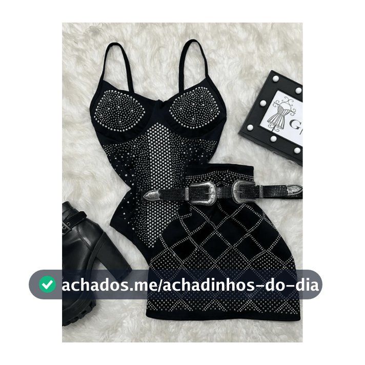 conjunto bory tule e saia luxo pedraria balada