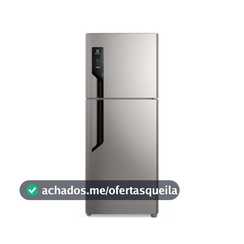 Geladeira Electrolux Frost Free 432L Efficient AutoSense Duplex Inox Look (TF70S)