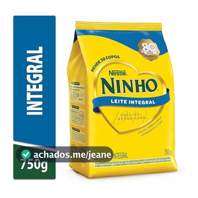 Leite em Pó Ninho Integral 750g