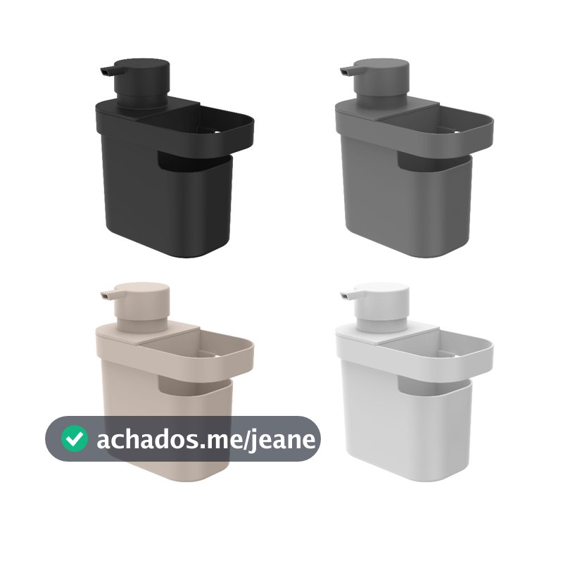 Dispenser Detergente Com Organizador de Pia 650ml Cozinha OU