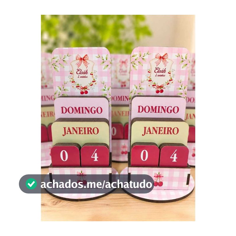 Kit Centro de Mesa  Personalizado Decoração Tema Cereja